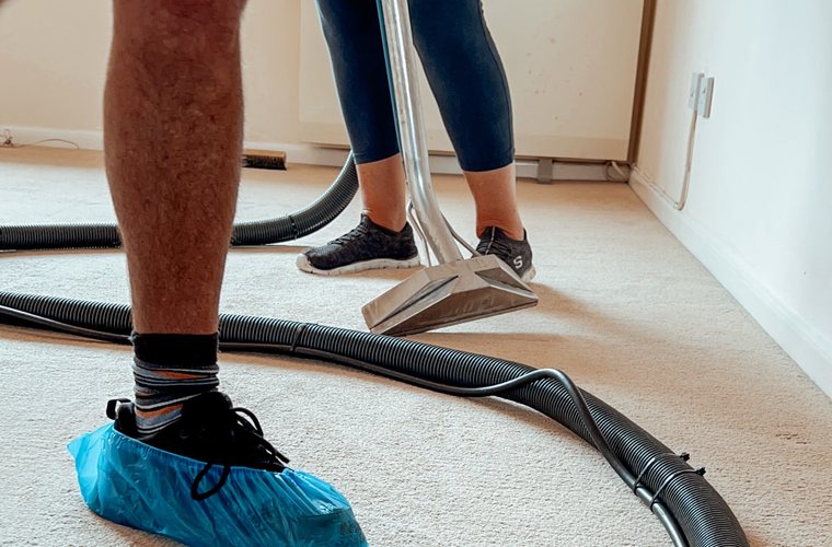 Carpet cleaning before a house sale in Hythe